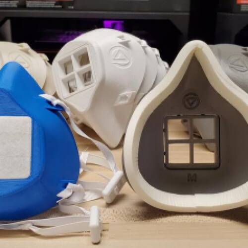 School of Engineering Employees Create 3D Printed Face Masks to Protect GVSU Essential Workers